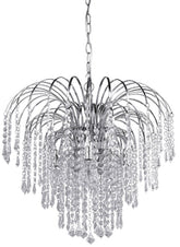 Canarm Olivia Series ICH135B04CH Chandelier, 120 V, 60 W, 4-Lamp, Incandescent Lamp, 800 Lumens, Steel Fixture
